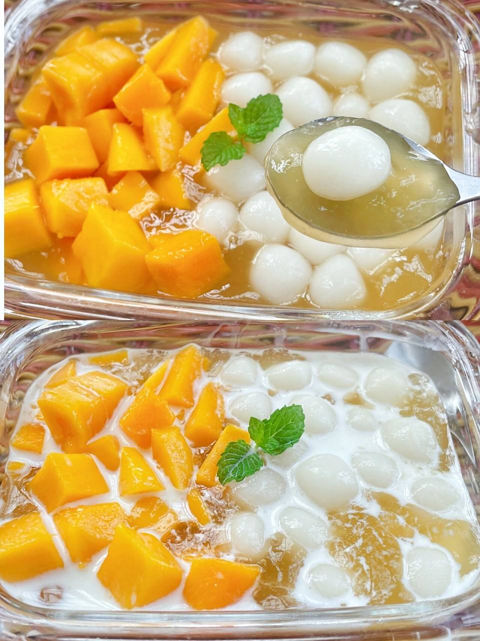 手搓的芒果冰粉才有灵魂,附一整碗详细教程 手搓的冰粉才有灵魂,带上