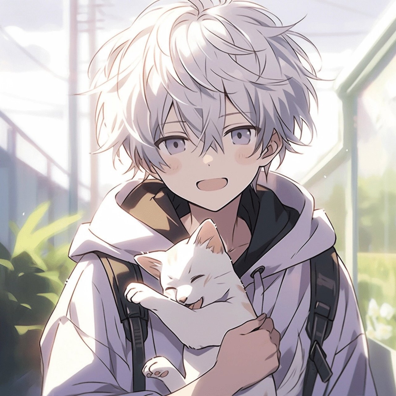 少年与猫丨帅气动漫男头