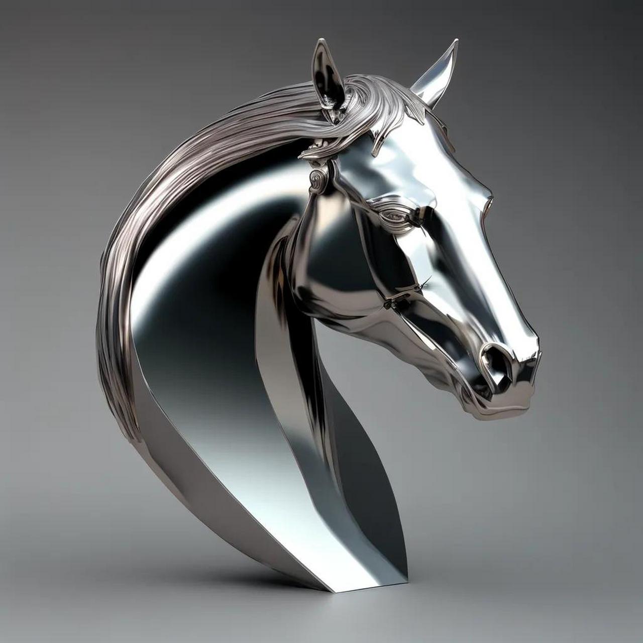 马头雕塑艺术摆件的应用寓意