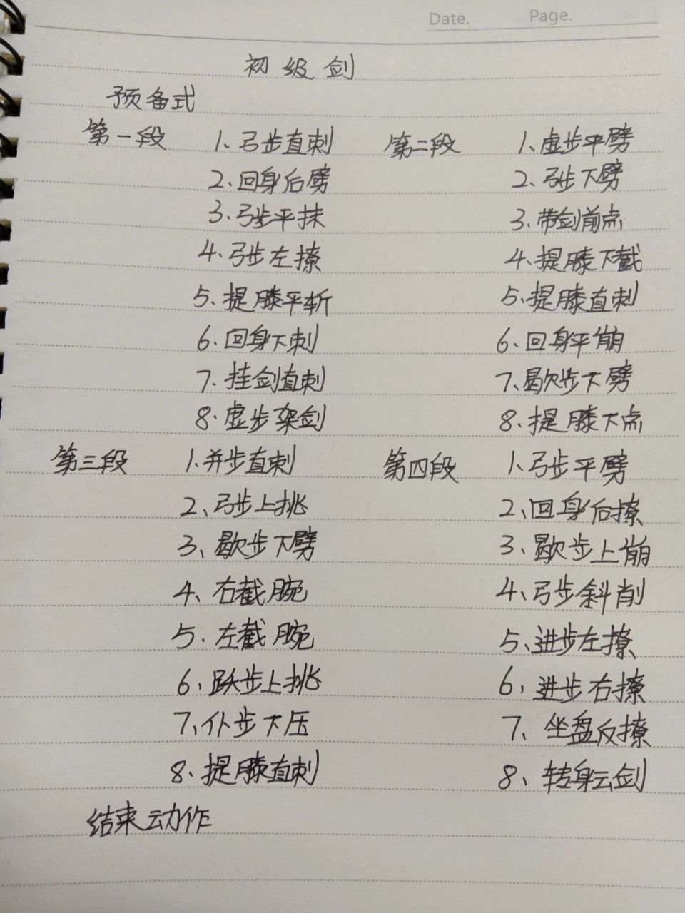 初级剑名称 整理了初级剑名称,每段都有