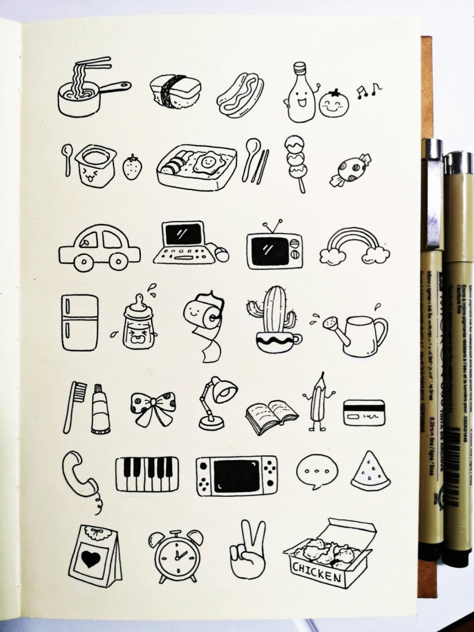 简笔画 可爱小图标合集(第三篇) .