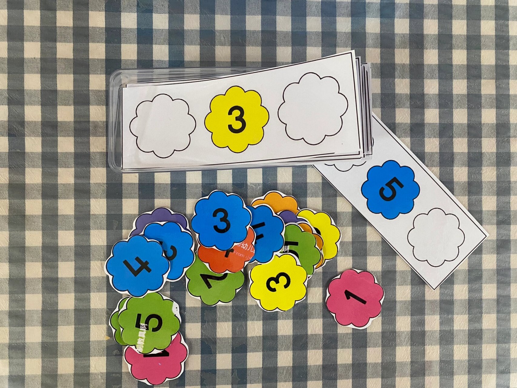 自制玩教具|数字摩天轮99 适合中大班数学区域—认识相邻数 	 115