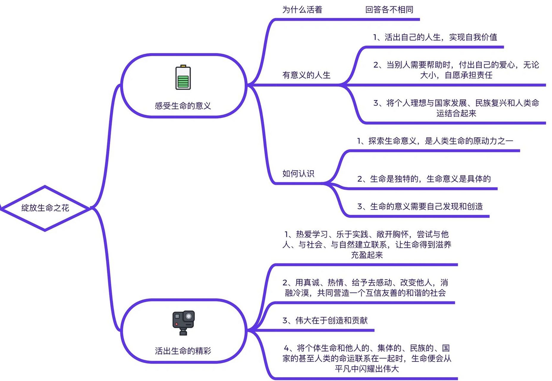 政治探问生命思维导图图片