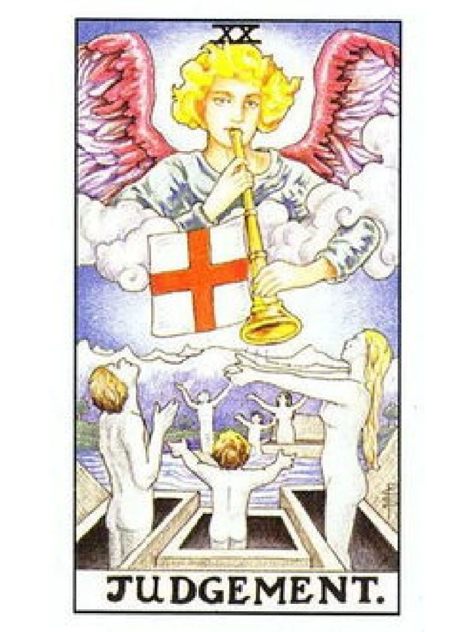塔罗牌之二十号牌——审判 塔罗牌审判牌面介绍 牌名:审判 judgement