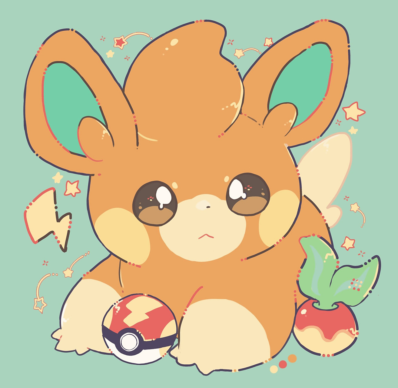 宝可梦治愈系图片合集(5) 更多宝可梦可爱图片,可以翻看主页分享