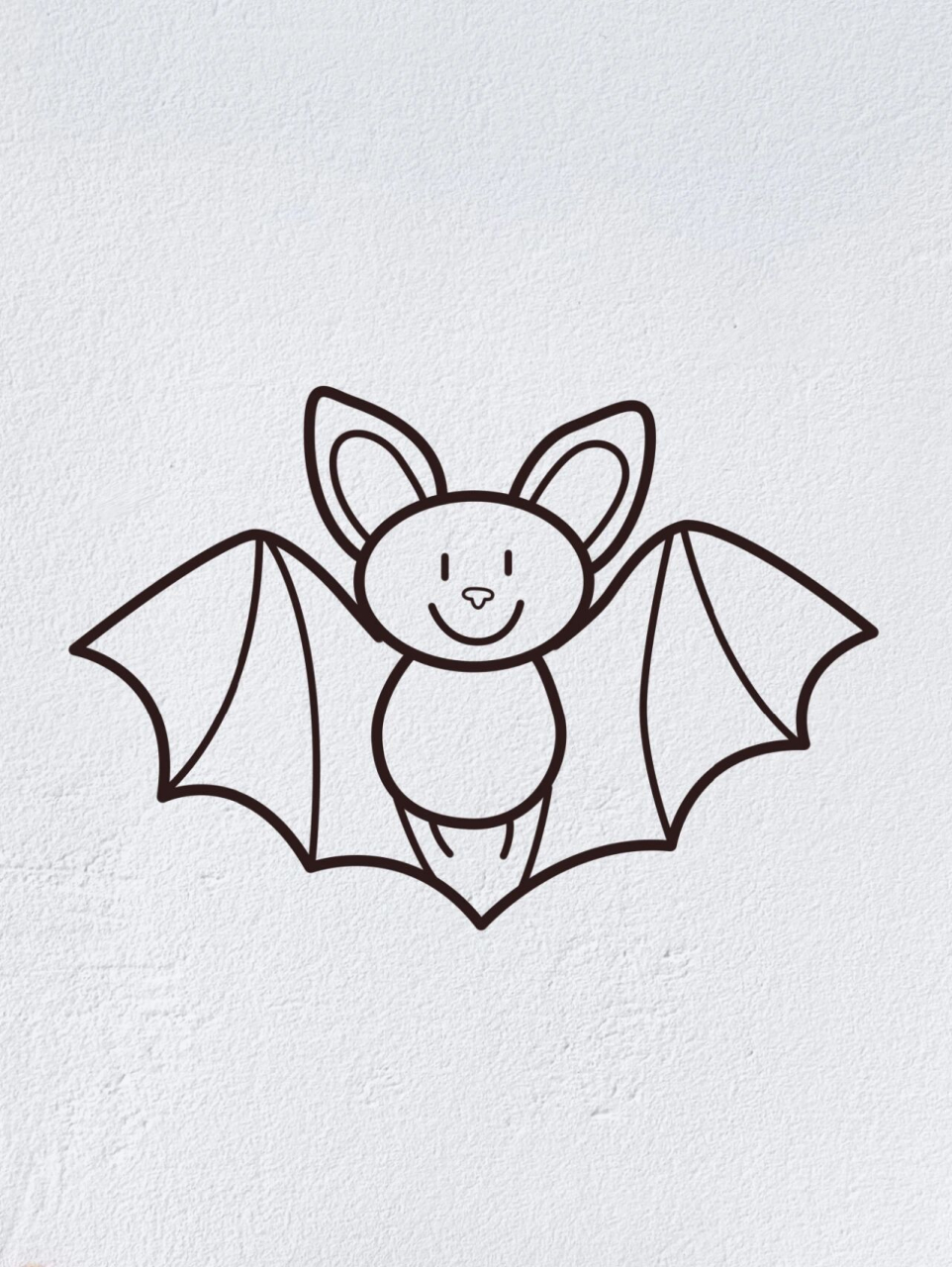 蝙蝠怎么画简笔画图片