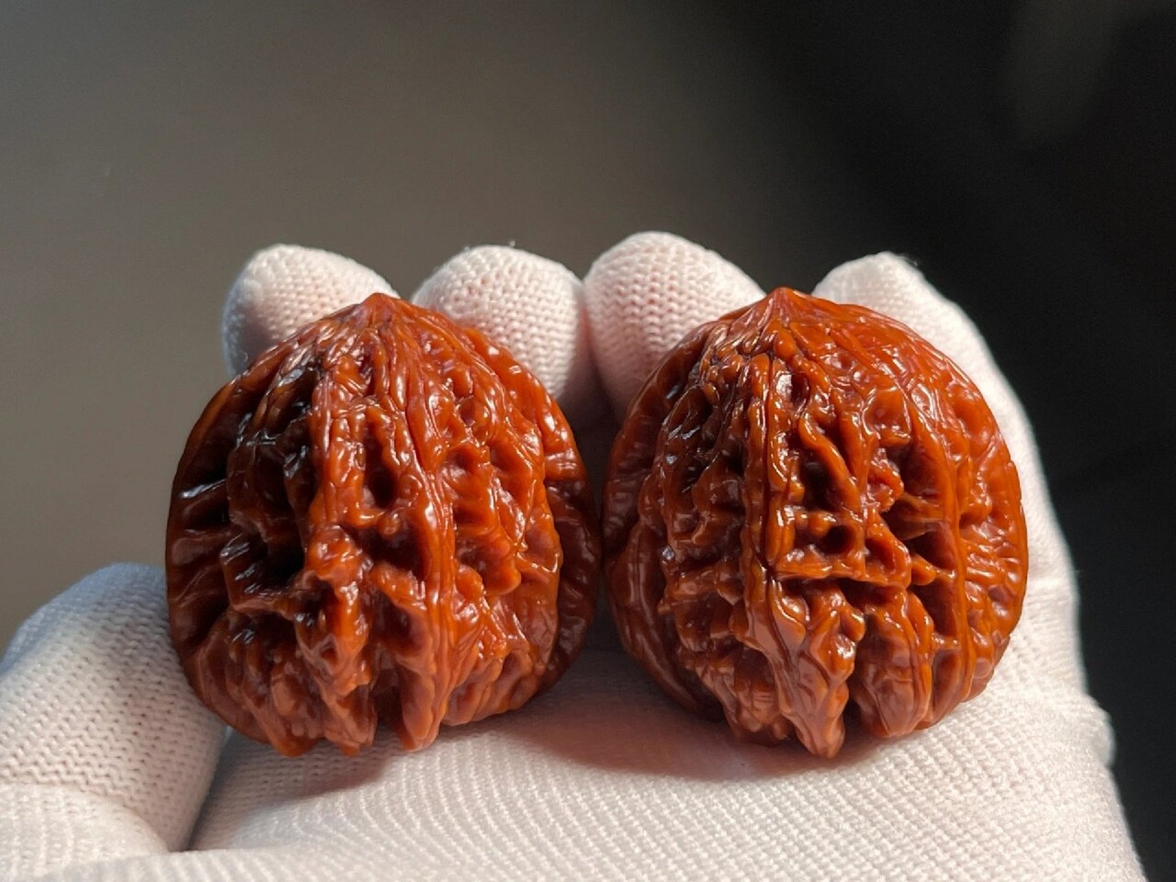 28截拍】平谷暴雪狮子头拍卖 相似度95%的一对平谷暴雪,高端小众品种