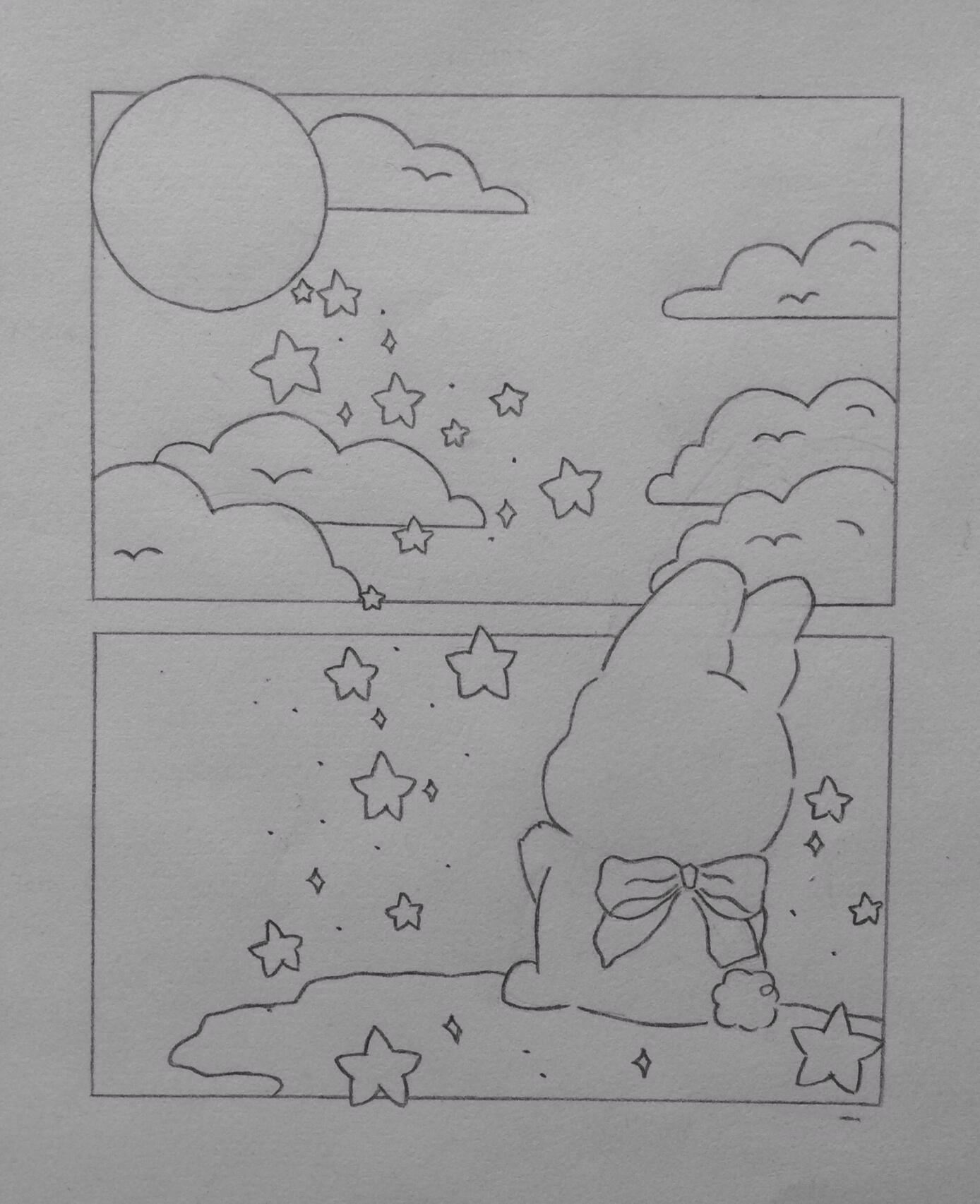 分镜插画手绘 | 陪你看星星78