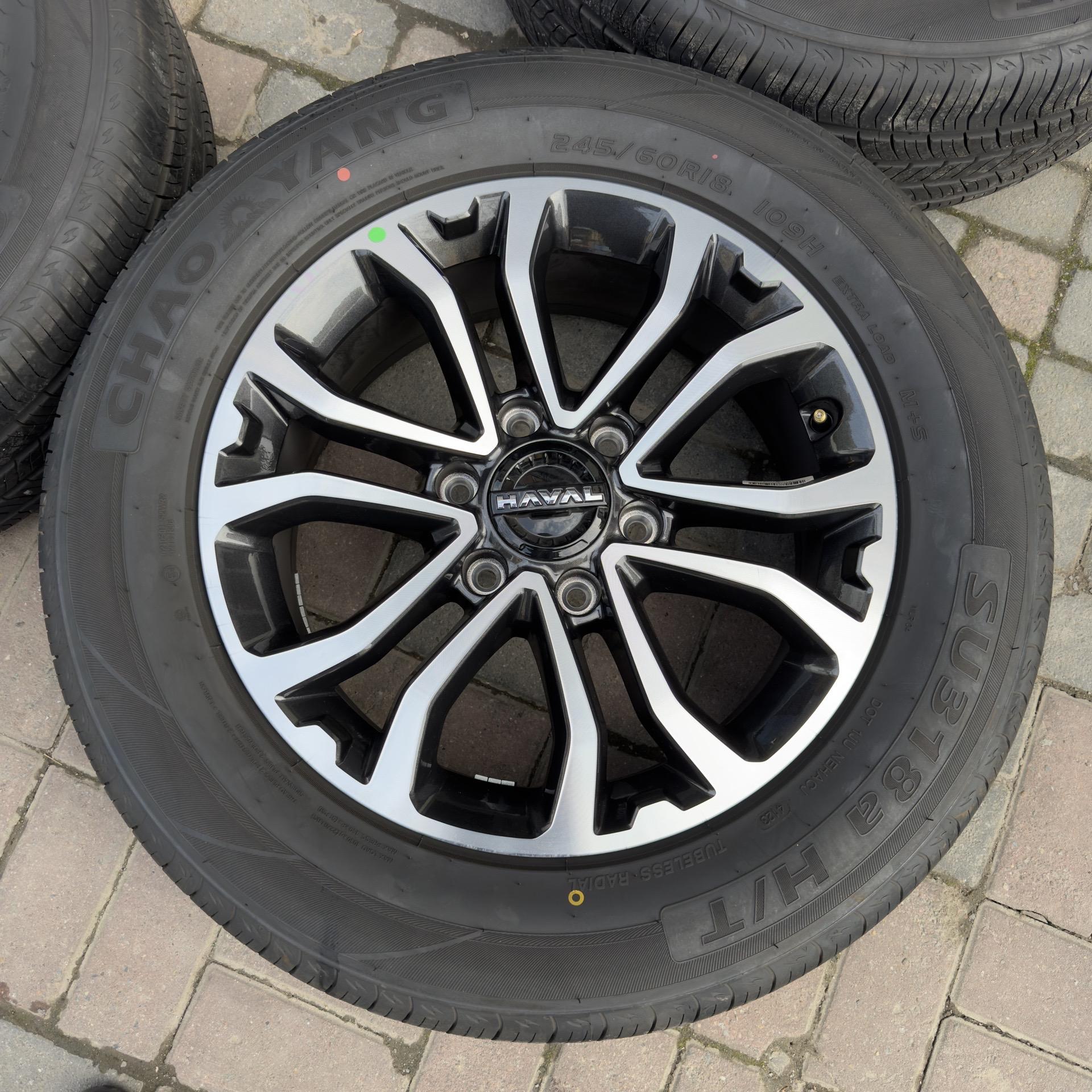 长城哈弗h5轮毂轮胎18寸原装新车拆 自动四驱领英版原厂正品朝阳245