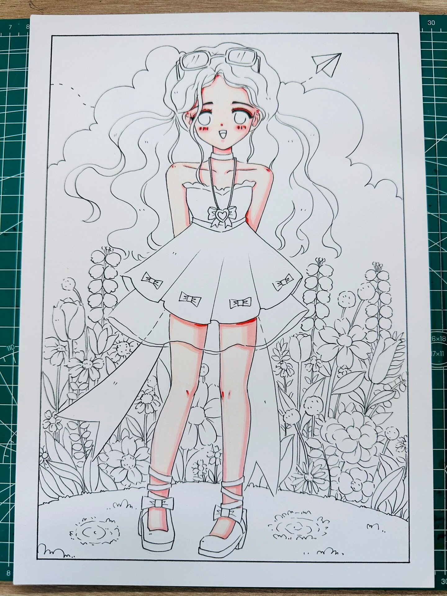 漫画长腿女生 | 马克笔手绘