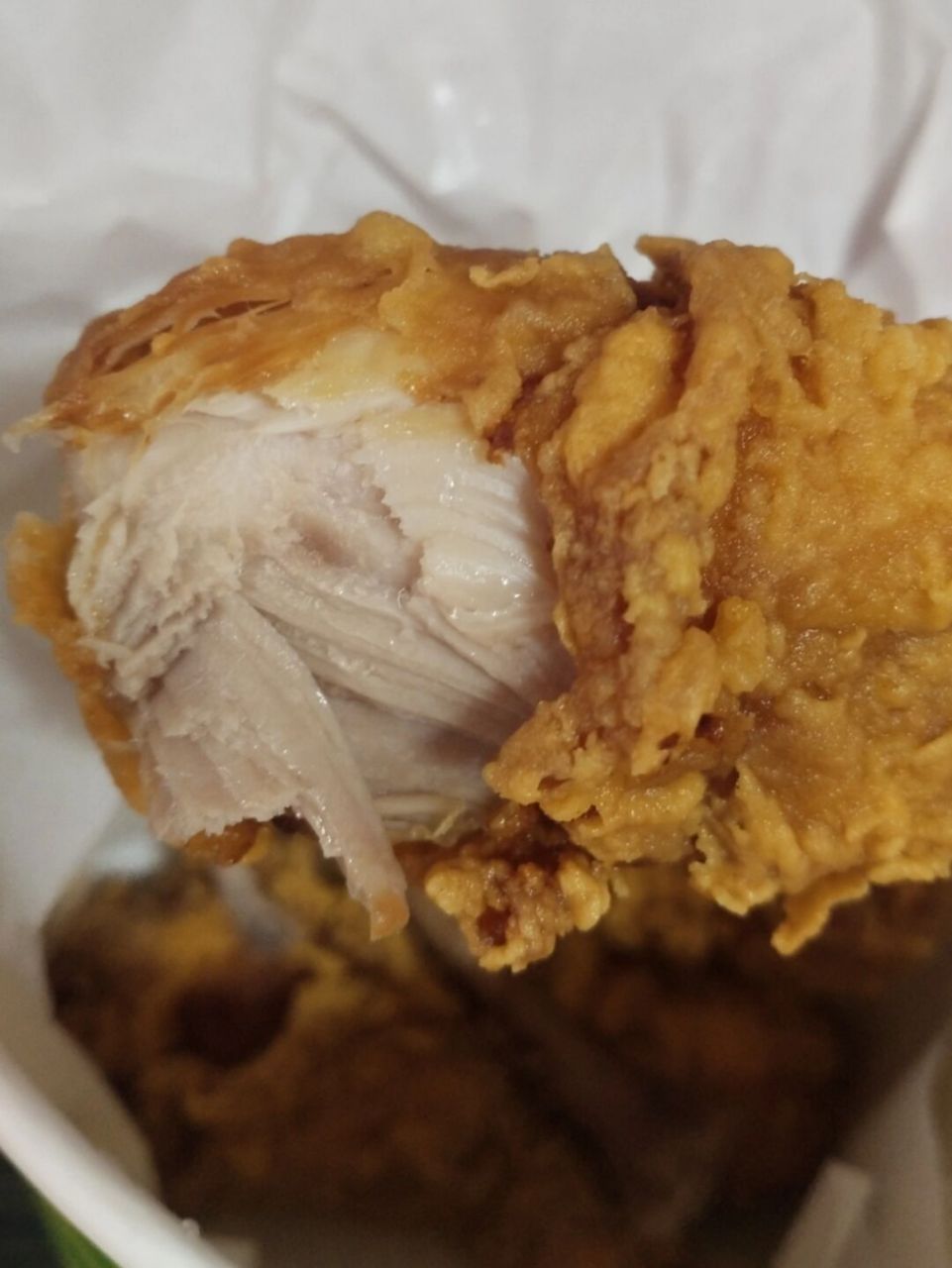 有没有人觉得德克士鸡腿有点腥啊?