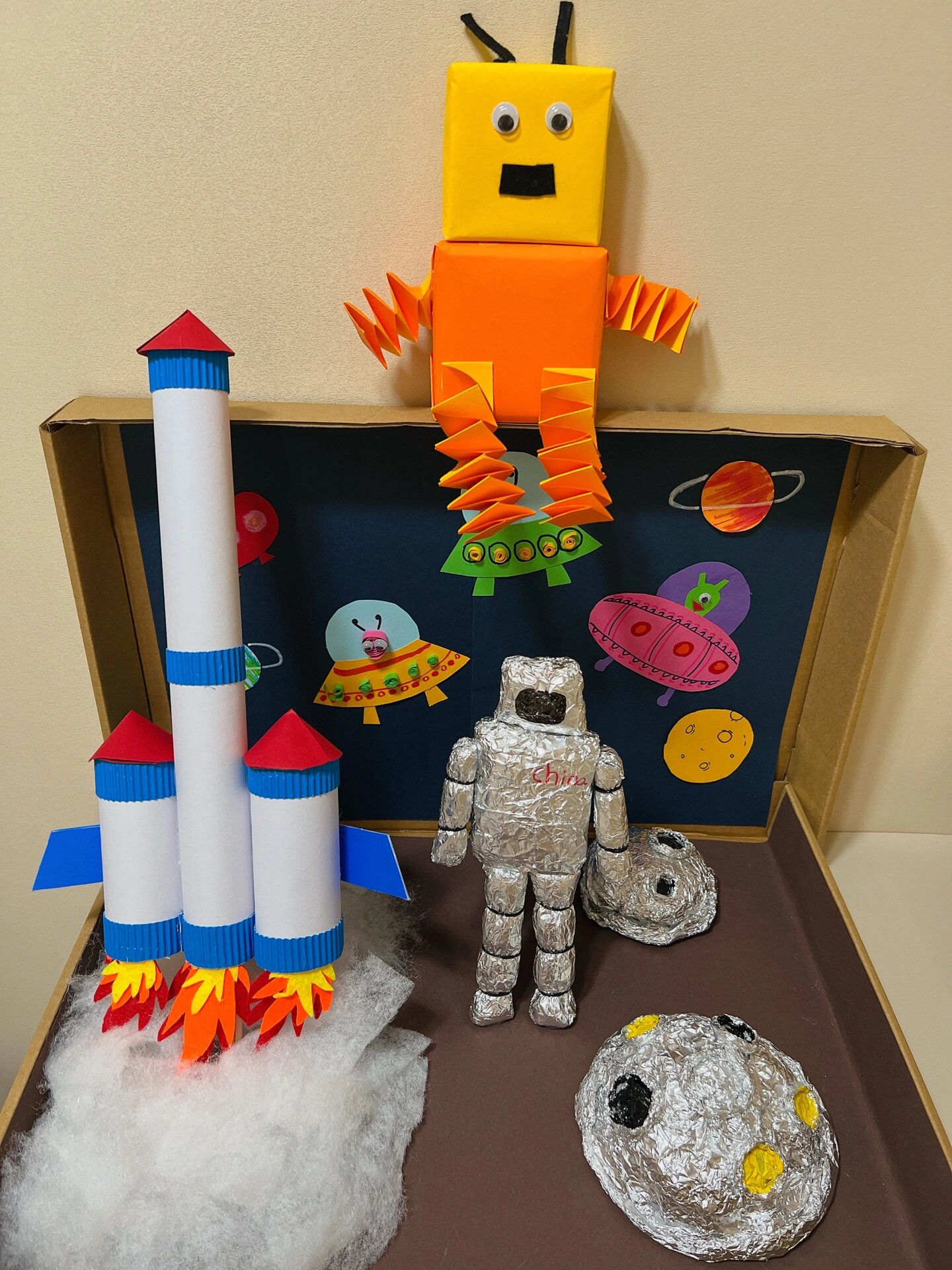 大班「废物利用」主题作品-航天/科技 第五弹