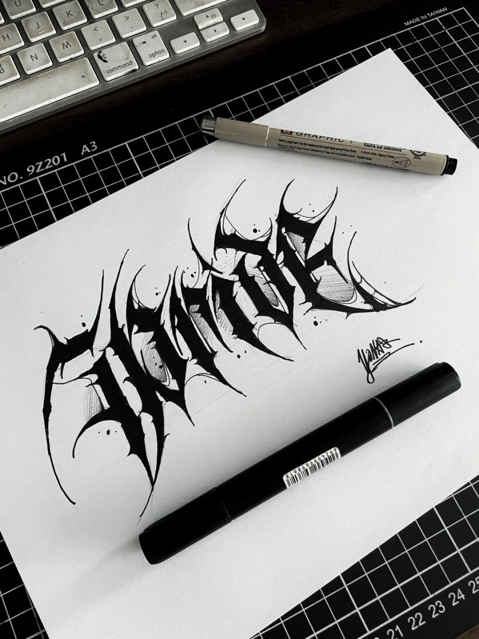 七宗罪(傲慢)暗黑版本 #tattoo# #纹身# #暗黑纹身# #纹身设计# #英文