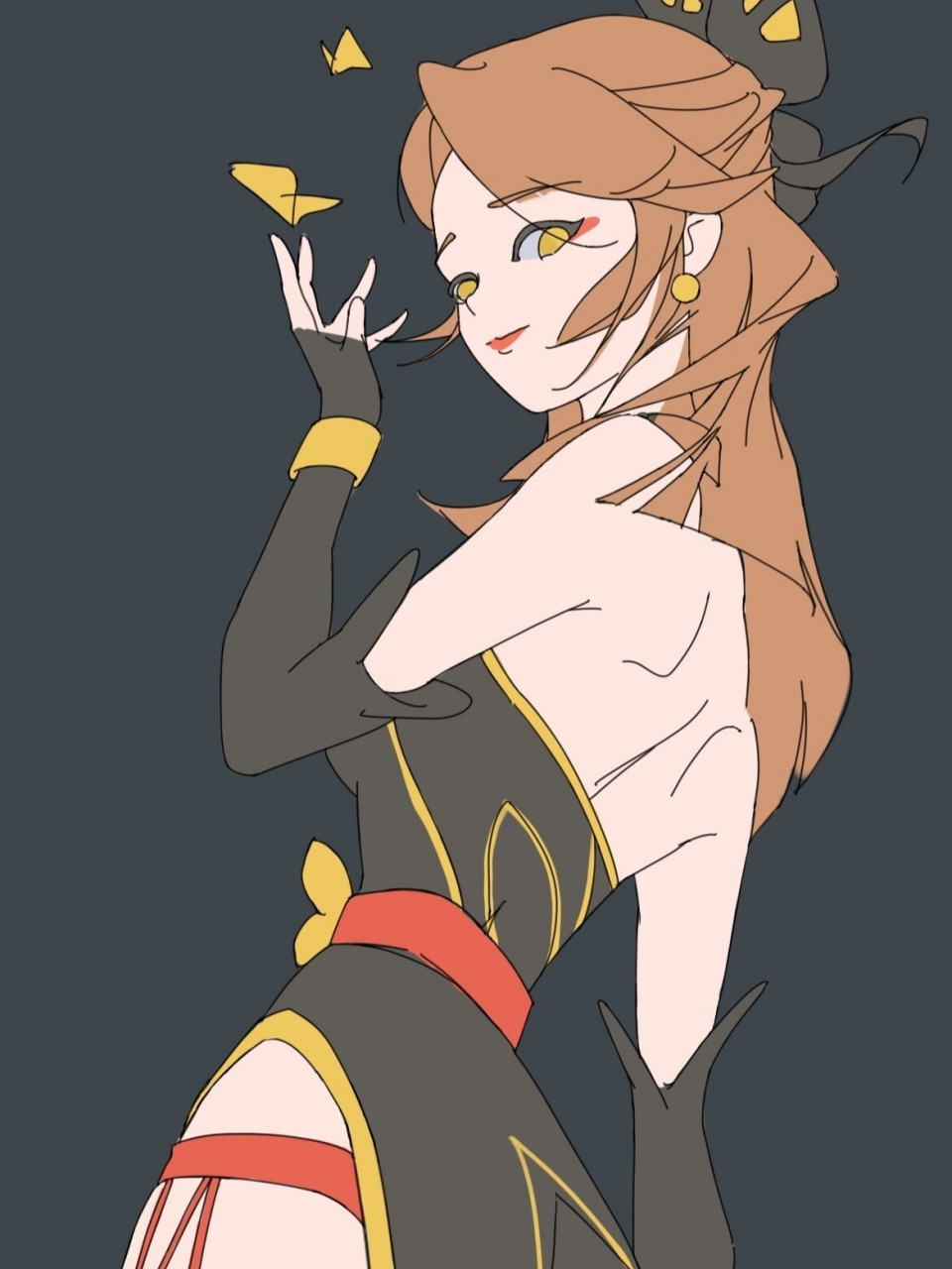 【荒野乱斗】蝶舞佩佩同人图绘制过程分享 第一次发小红书,这个尺寸放