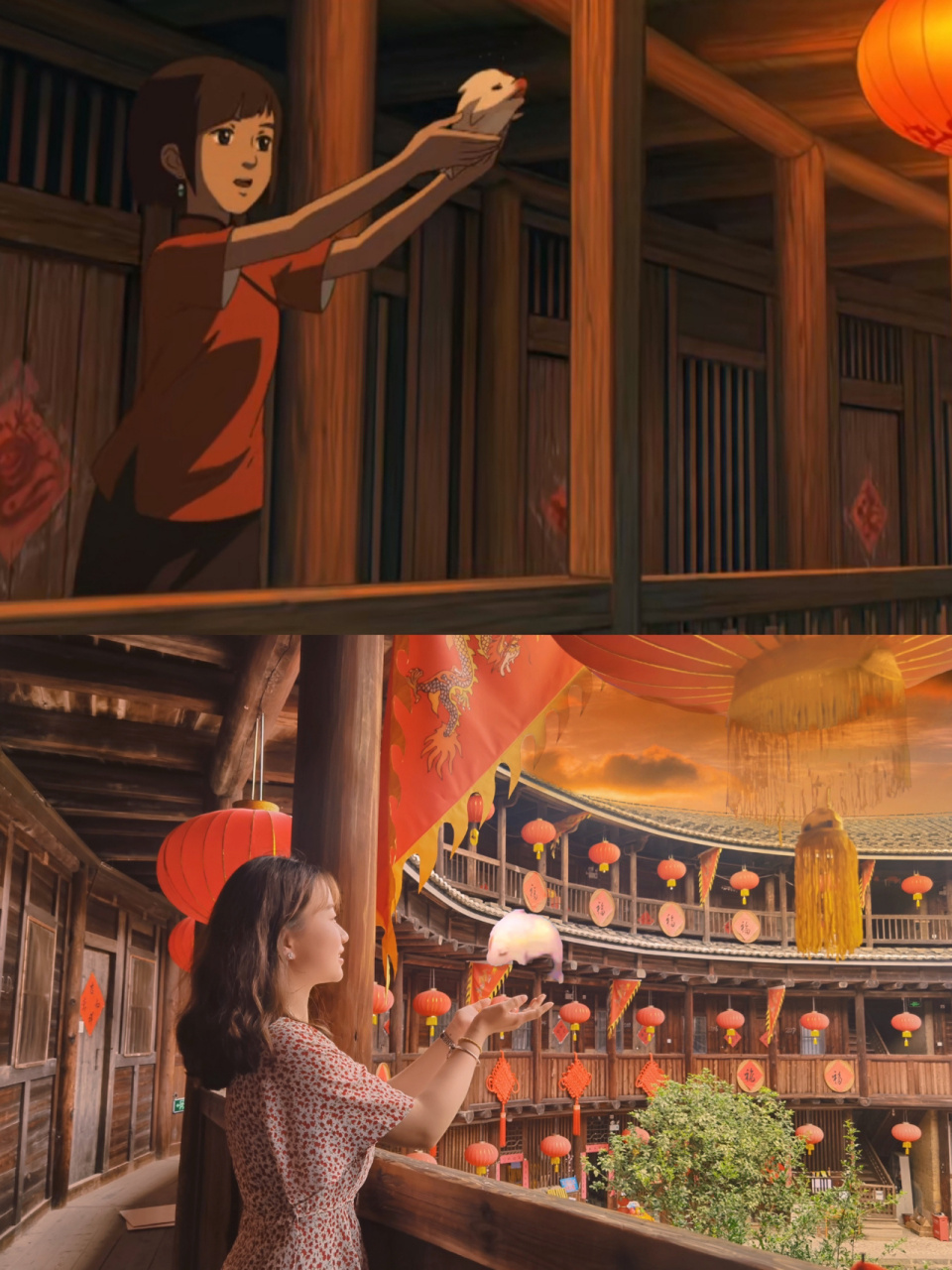 大鱼海棠取景地|福建永定土楼 椿去湫来 海棠花开 用砖瓦环出一道生生