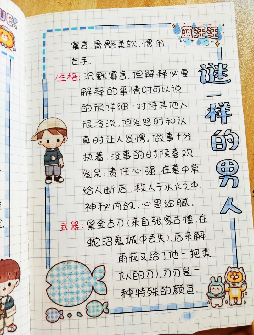 谜一样的男人—张起灵‖手帐排版‖day5 越来越对张起灵这个角色好奇