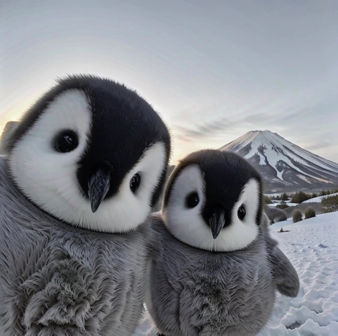 两只企鹅头像图片