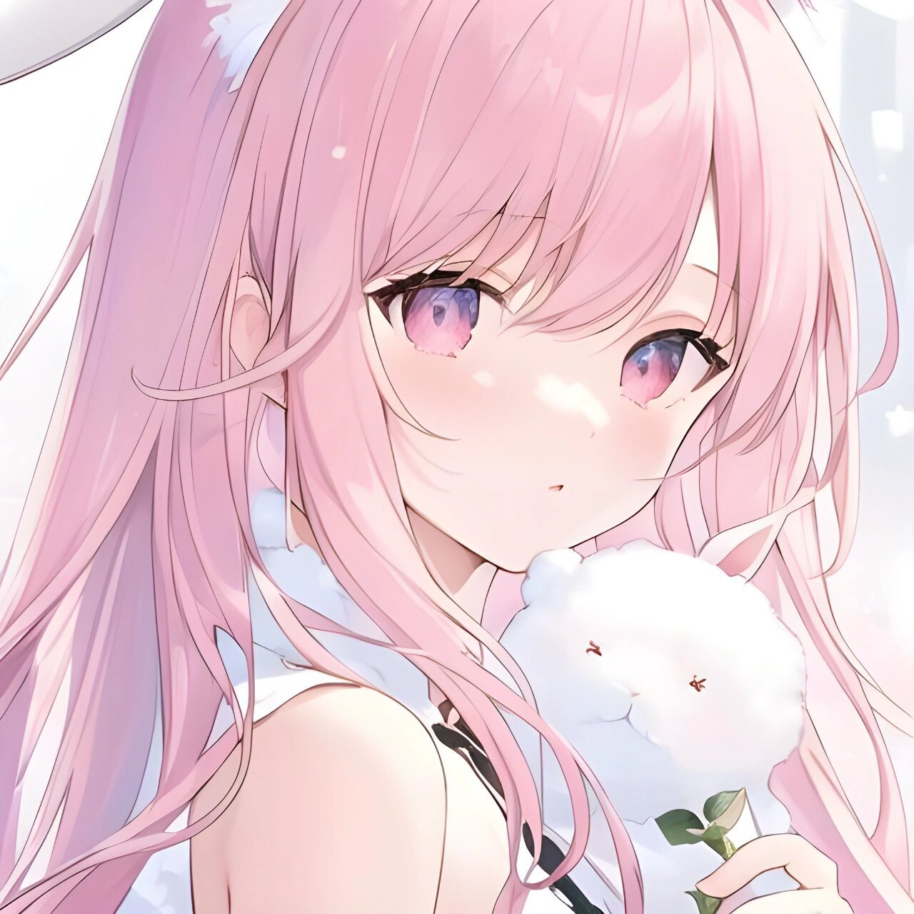 软萌兔兔女头 #ai绘画# #头像# #头像分享# #女生头像# #优质女生头像