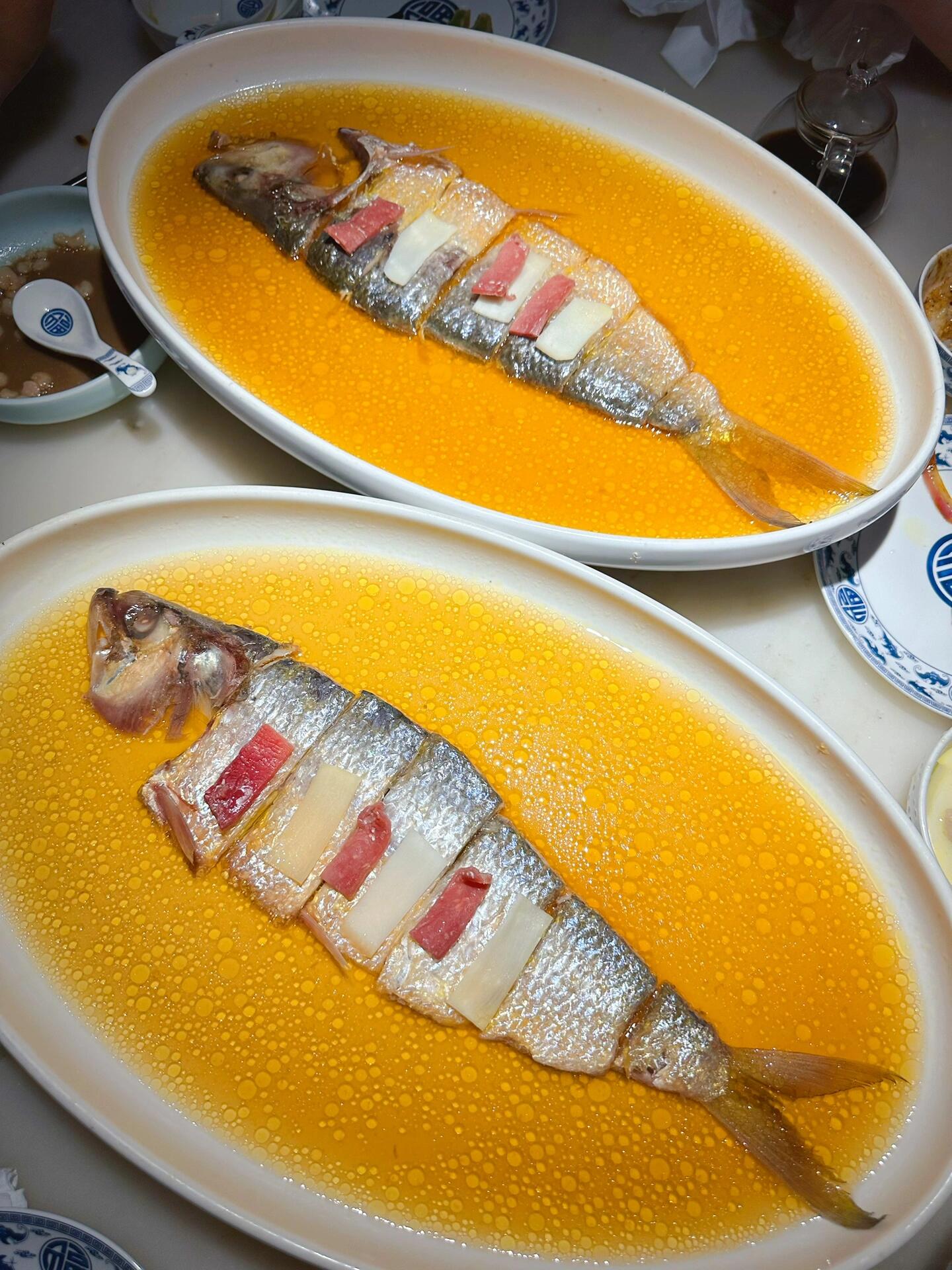 淮扬名菜:花雕蒸鲥鱼