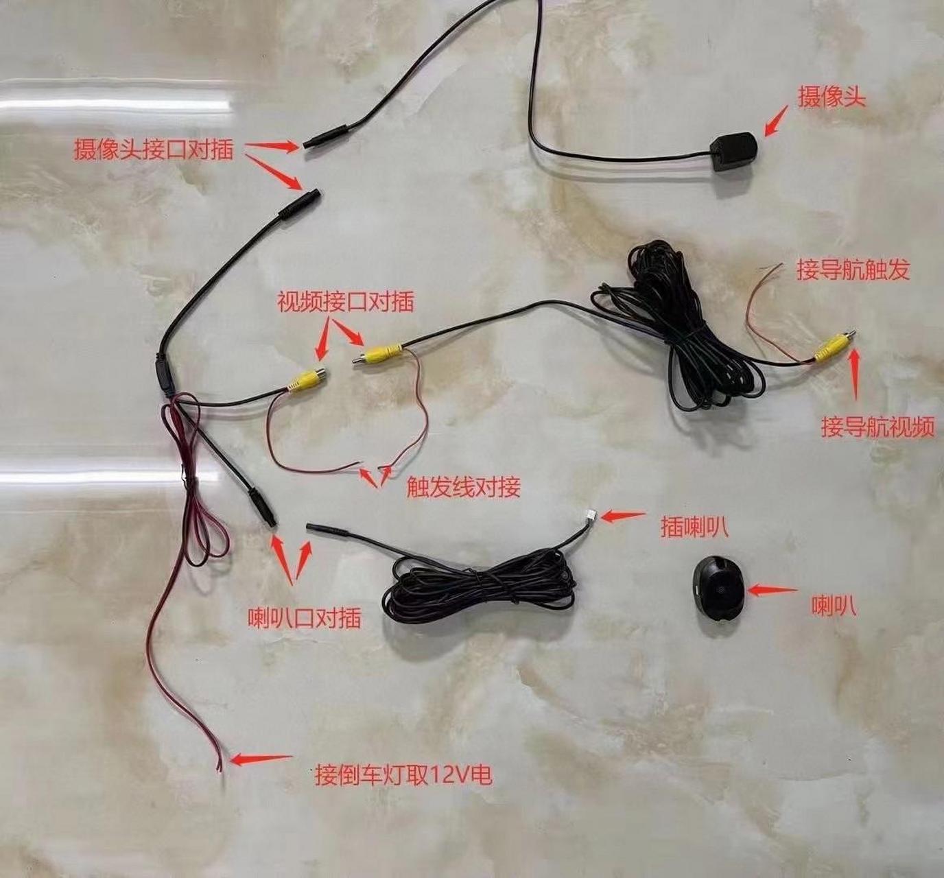 ahd-ai倒车av摄像头 自动识别车和人 高清图像ahd数字图像 智能声音
