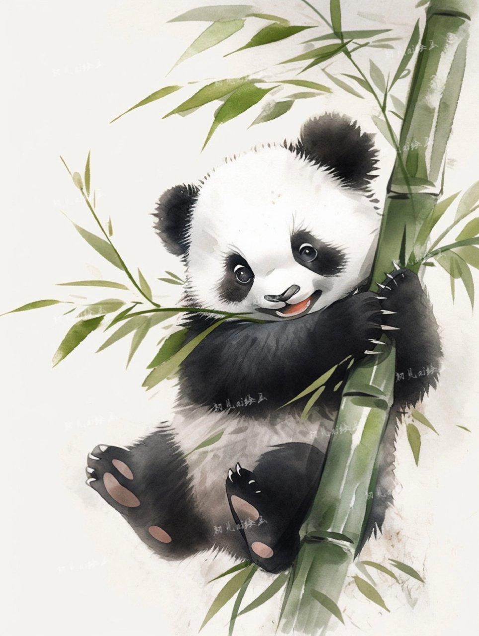 7815熊猫戏竹7815 显眼包在此