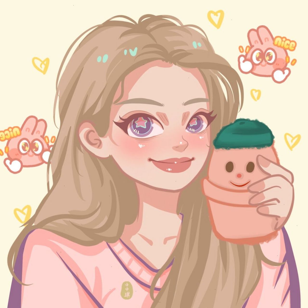 头像分享# #卡通头像# #手绘头像约稿# #iu# #iu