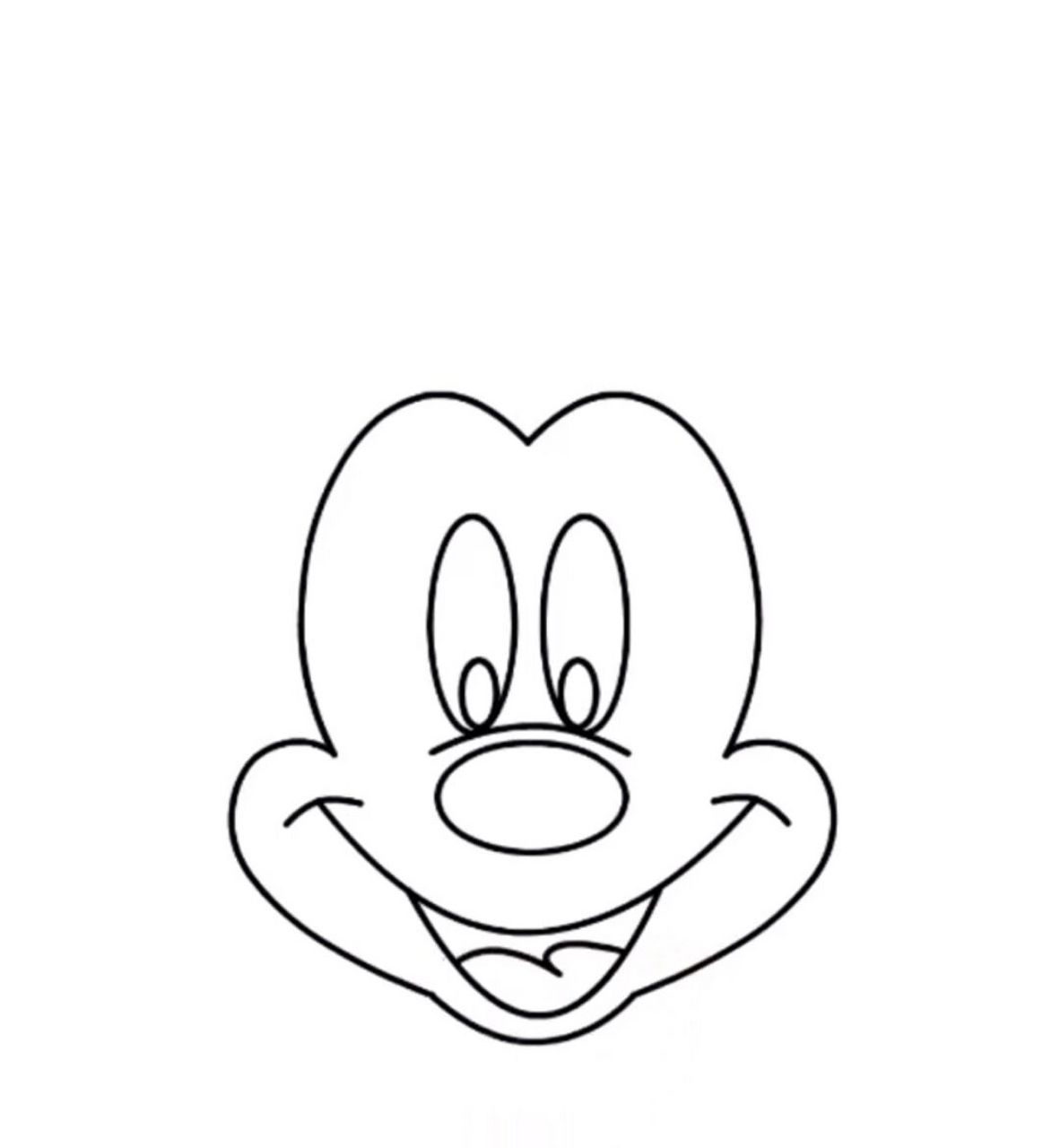 可爱米老鼠简笔画教程,六步就能学会哦! 大家唐老鸭简笔画都学会了吗?