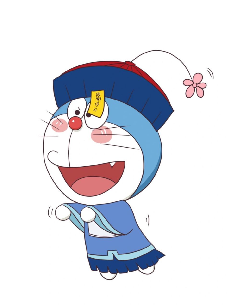 哆啦a梦壁纸,哆啦a梦小僵尸 绘图:哆啦的博物馆7015谢诗yi #哆啦a