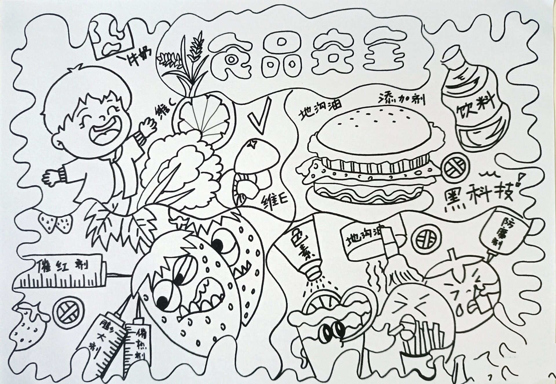 食品安全主题画