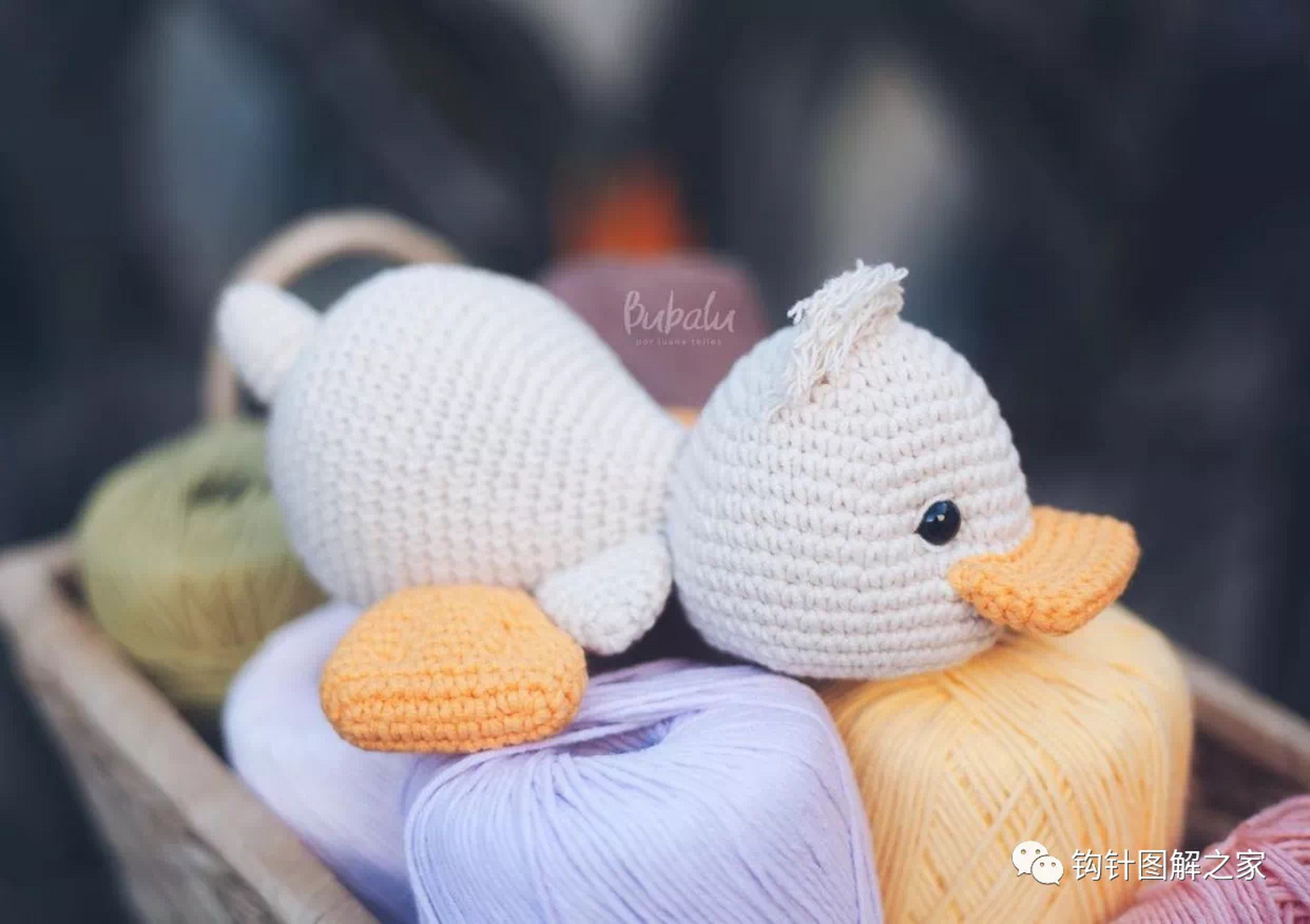 钩针图解丨趴着的鸭子麦克 可可爱爱~ #钩针编织