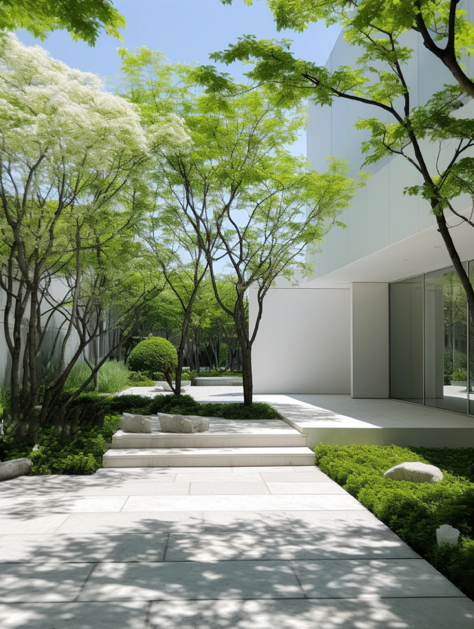 花园设计灵感|现代极简庭院 功能至上,至纯至简