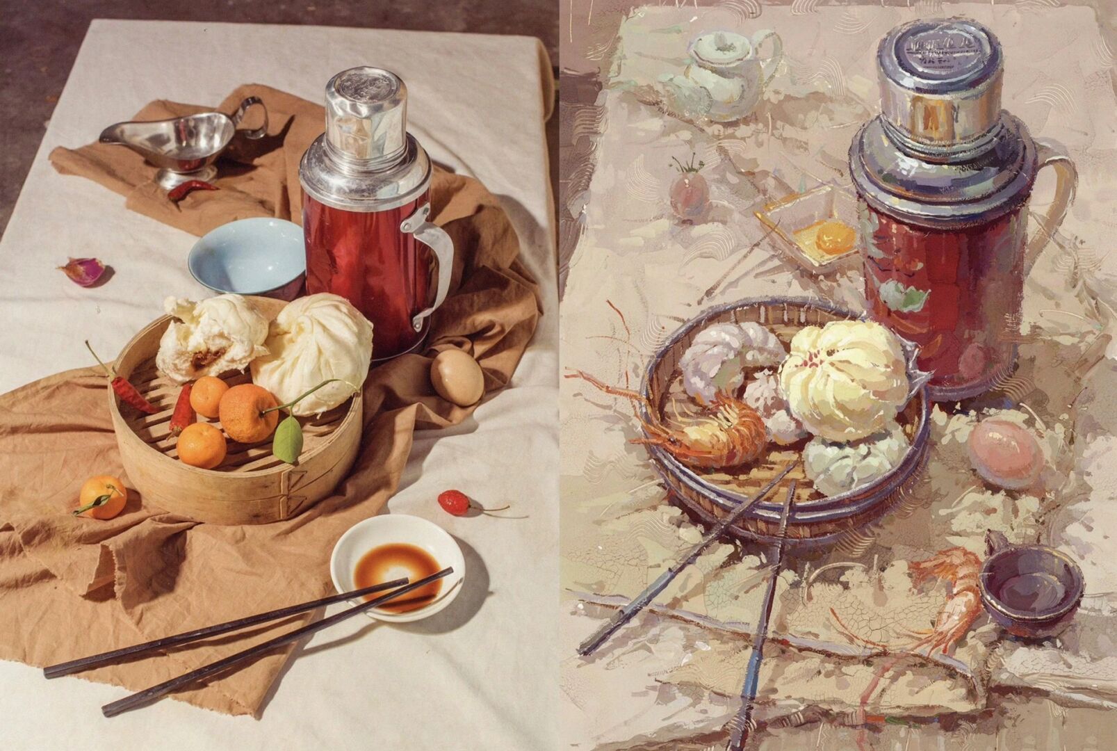 【 色彩静物7步口诀 】 把握好水粉的七个步骤,画水粉静物就很简ゥ