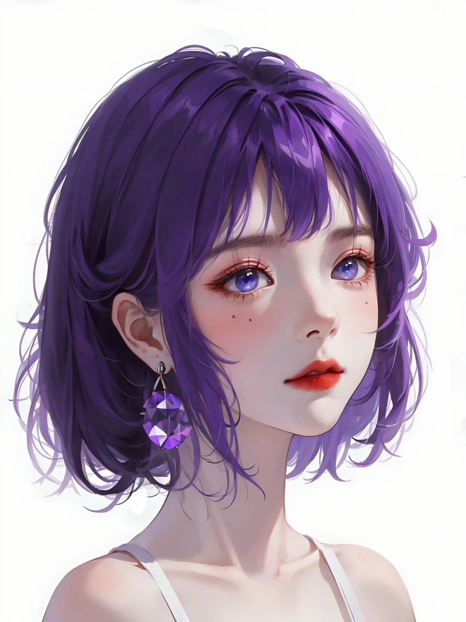 紫色系女生头像 |高冷氛围感