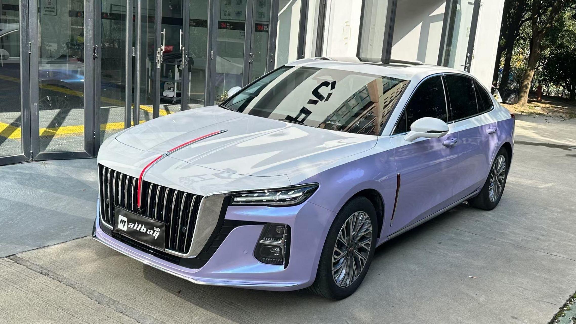 红旗h5双拼改色 亮白 梦幻银幻紫.红旗h5双拼改色  亮白 梦幻银幻紫