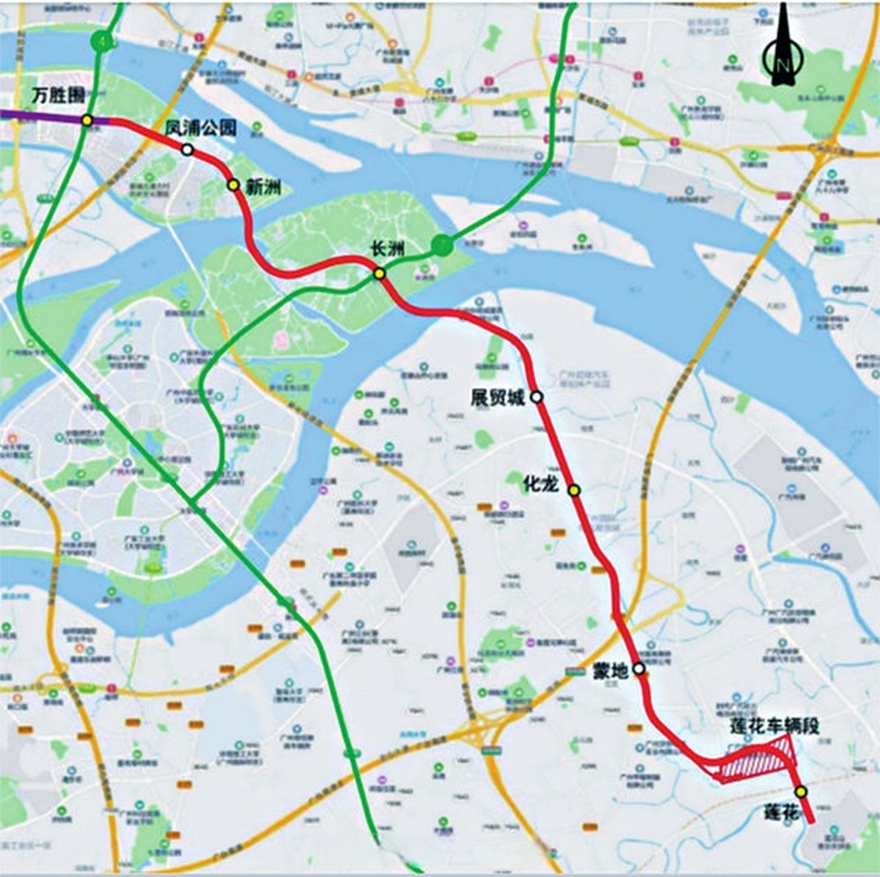 黄埔播报#【广州地铁8号线东延段站点公布!