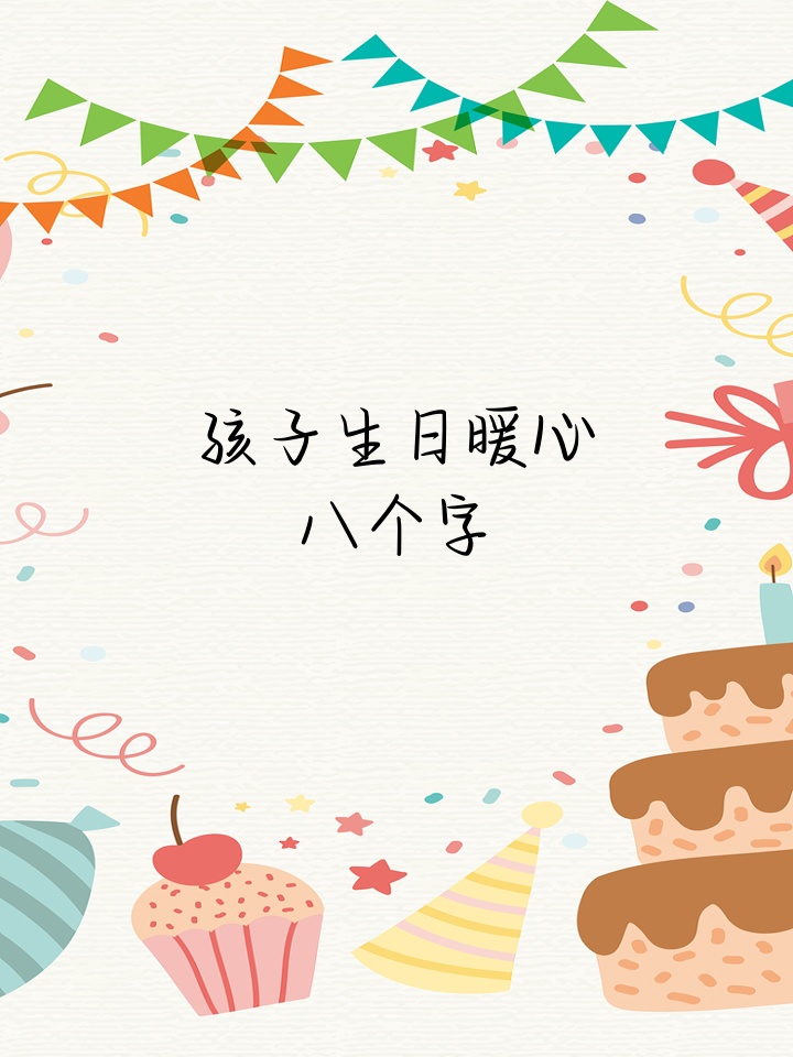 孩子生日暖心八个字 宝贝生日到啦,一起来看看这些超暖心的祝福吧! 1.