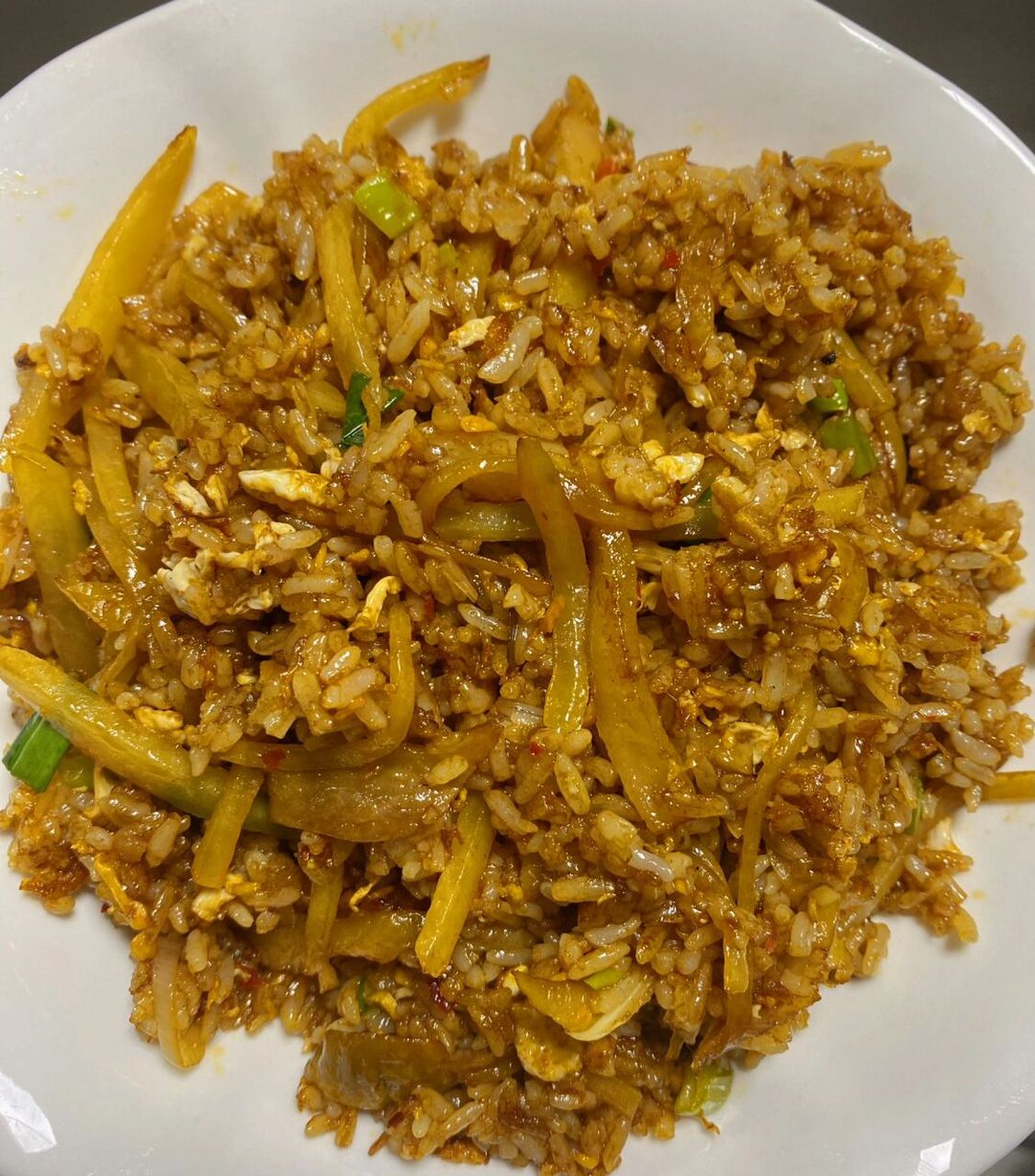 99土豆丝炒饭99不想做菜的时候就炒一碗吧!