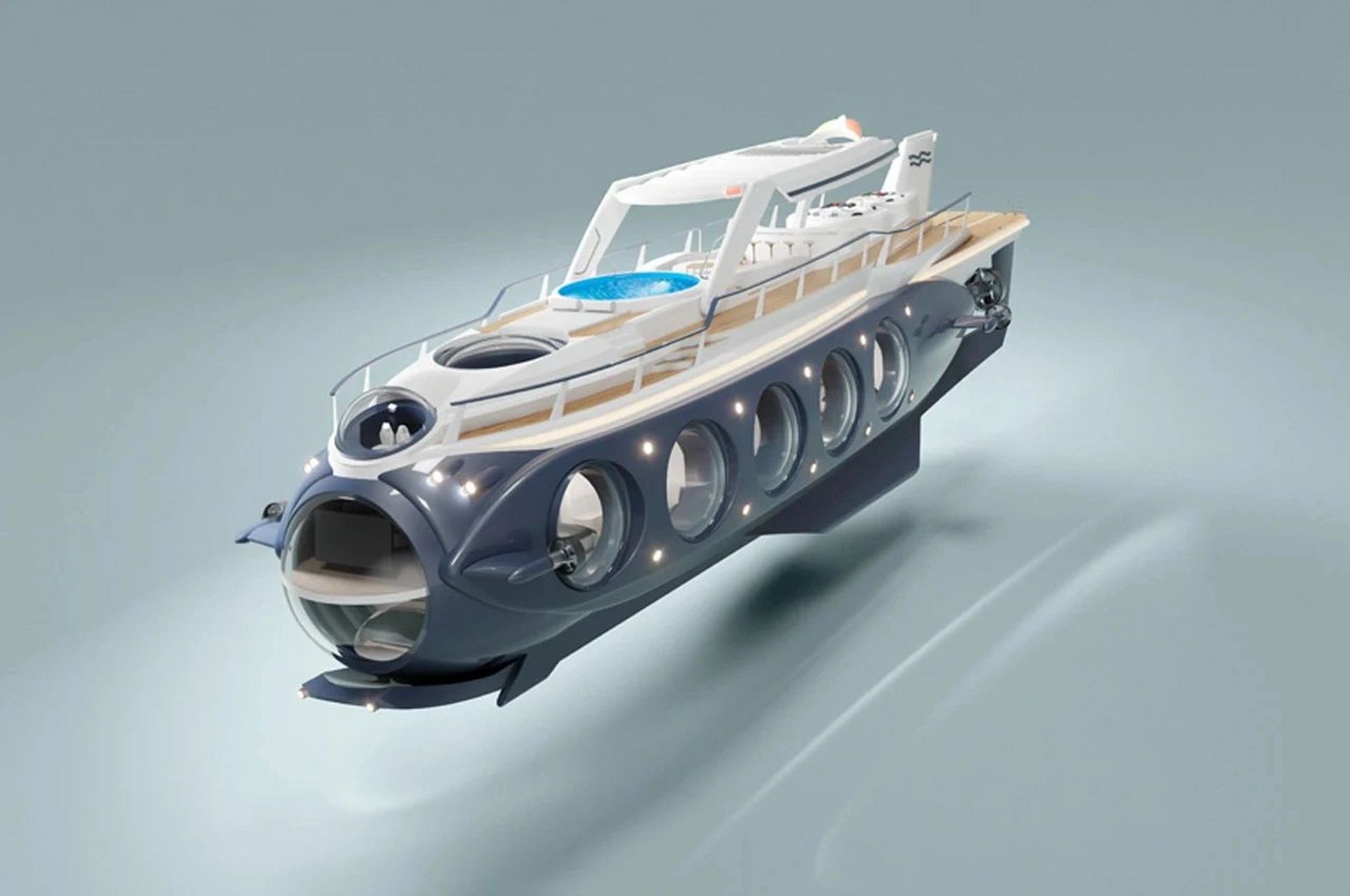 鹦鹉螺号--可变身潜艇的豪华游艇 荷兰游艇制造商u-boat worx不断用