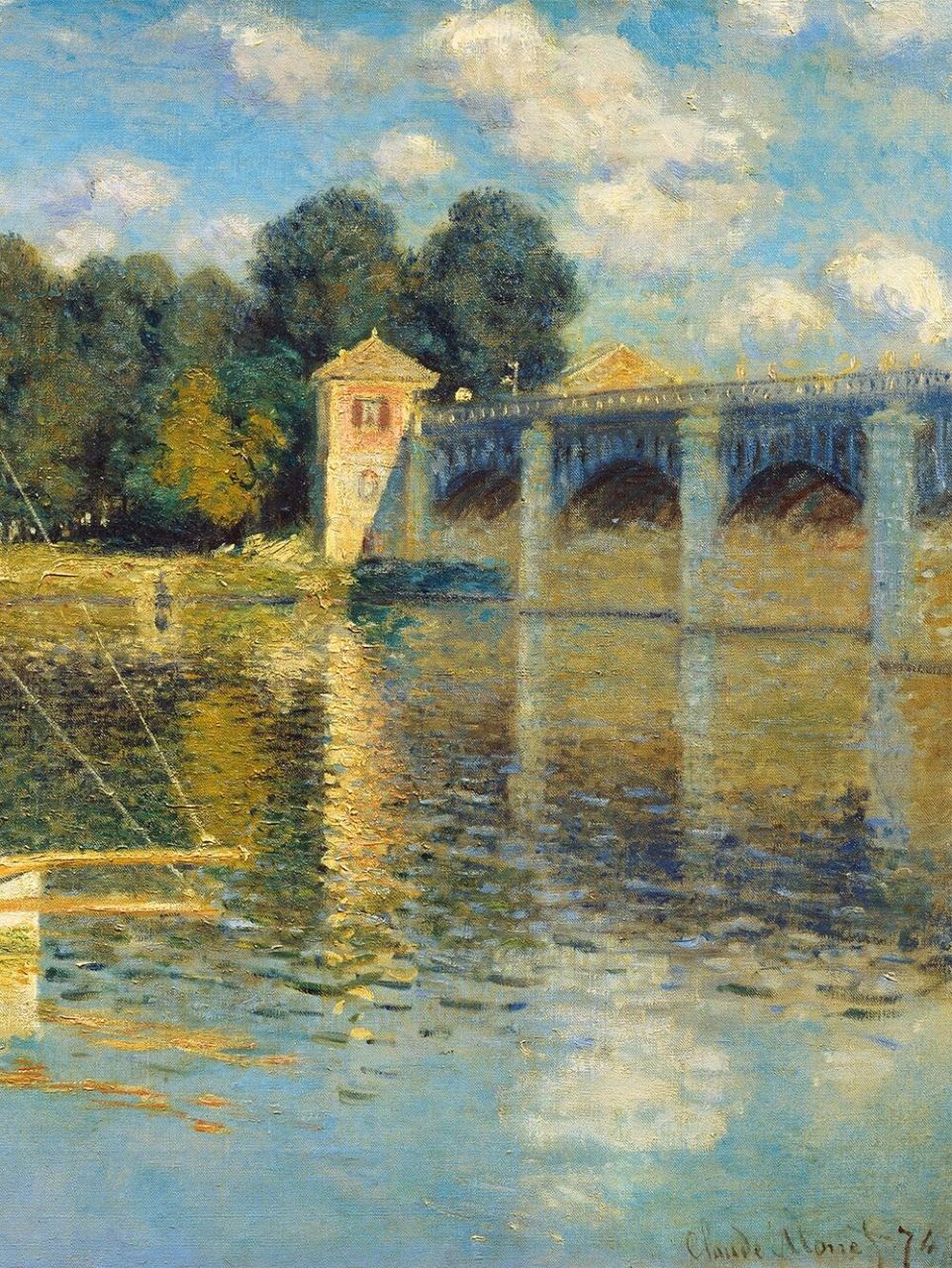你知道莫奈的画作有哪些——第14幅 98名       字:《亚尔嘉杜之桥