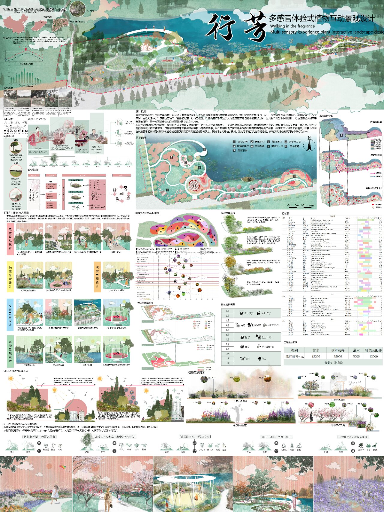 第六届花园杯植物景观设计竞赛一等奖图纸