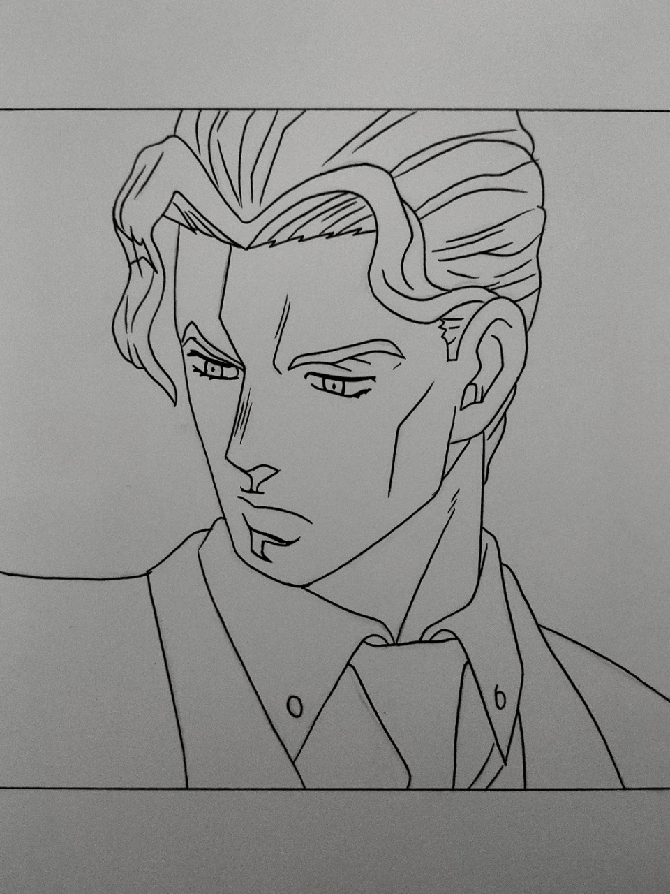 画一个吉良 #jojo的奇妙冒险