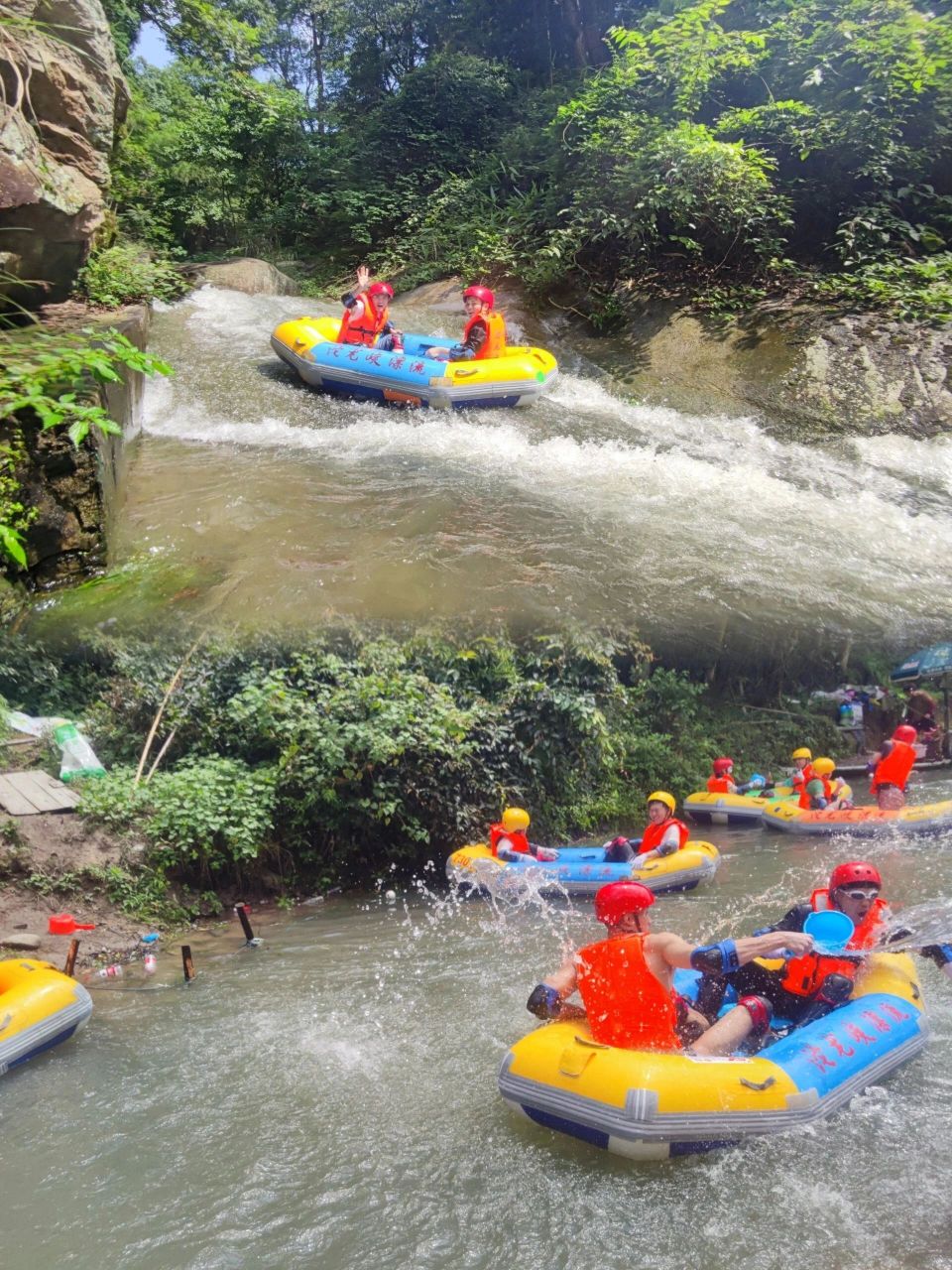 沱龙峡漂流 位于岳阳平江,湖南漂流首选,漂流之王.