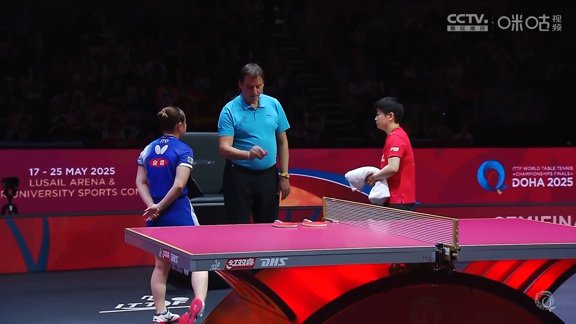 孙颖莎vs伊藤美诚##看多哈世乒赛上咪咕