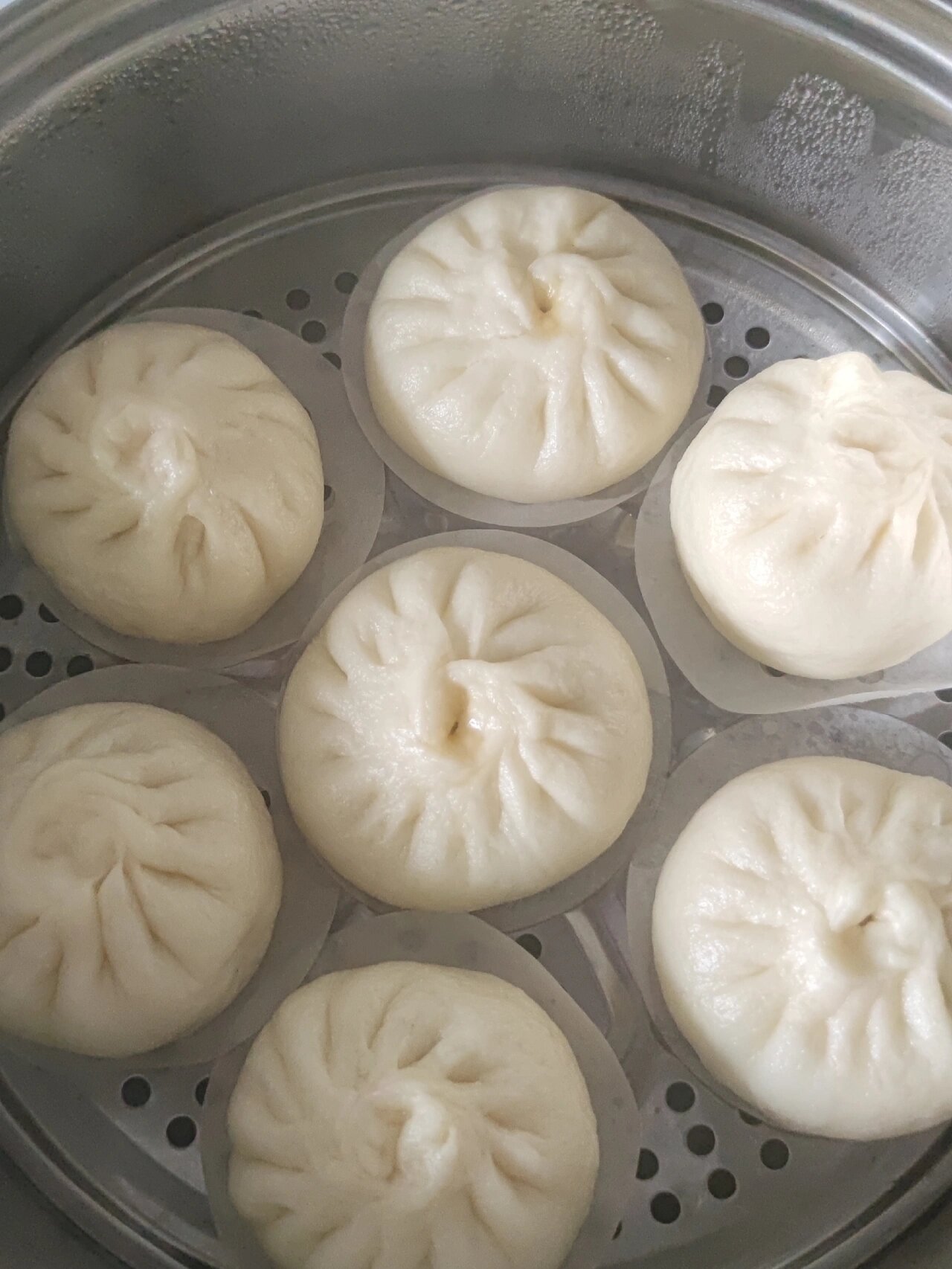 素馅香菇青菜包子来咯!