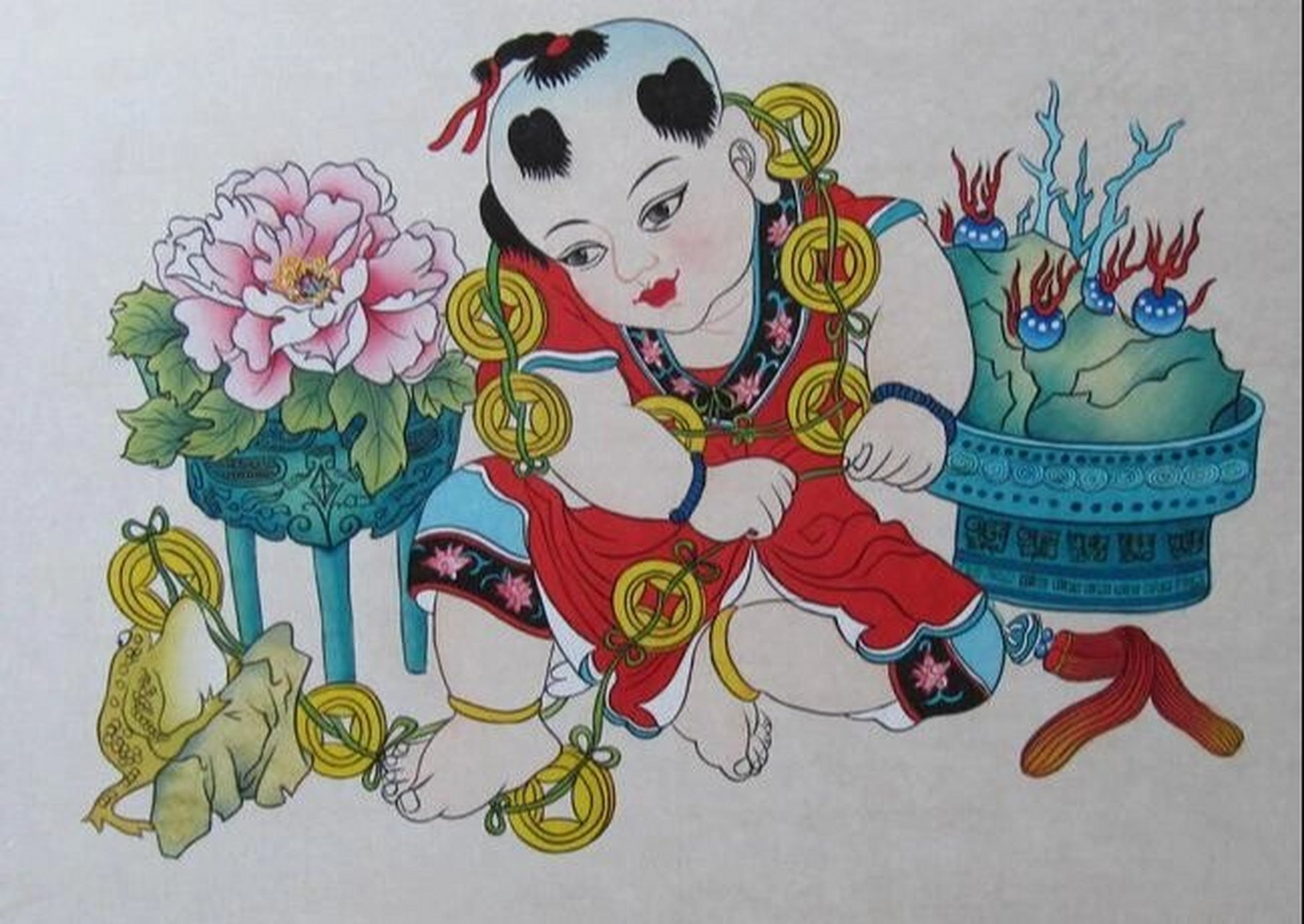 97中国民间艺术之一——年画 97年画:是中国绘画的一种,始于古代