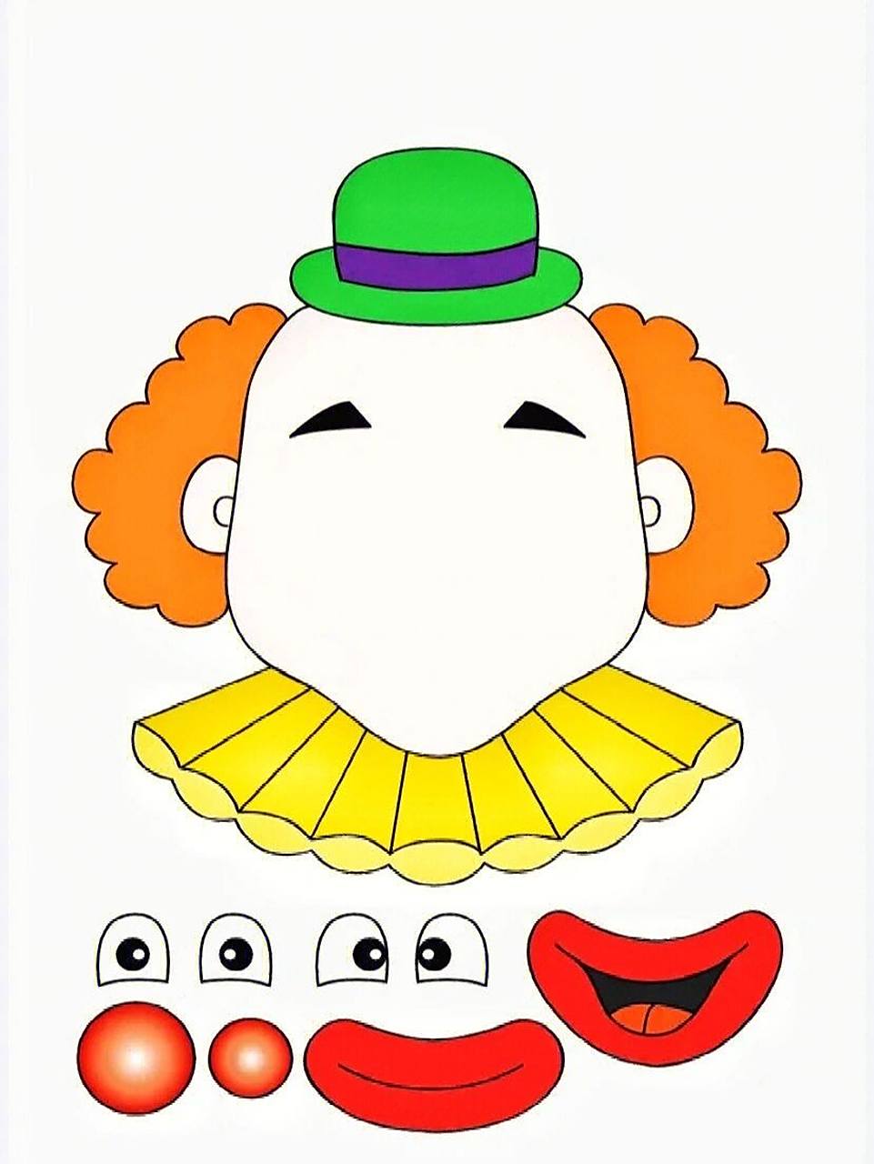 亲子早教|认识五官贴五官互动游戏打印素材 幼儿园益智区,亲子早教