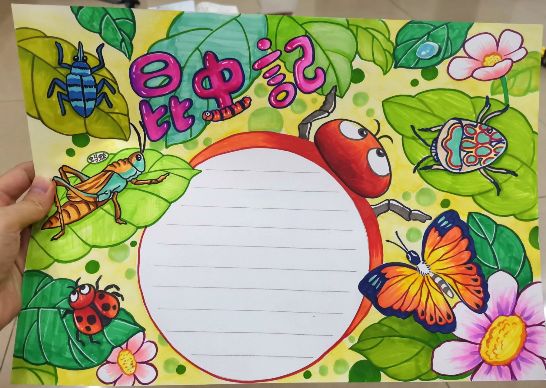 昆虫记手抄报 接代画