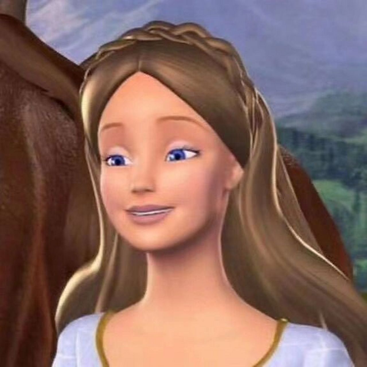 芭比之真假公主2d3d真人版电影娃娃海报对比 95芭比之真假公主2d