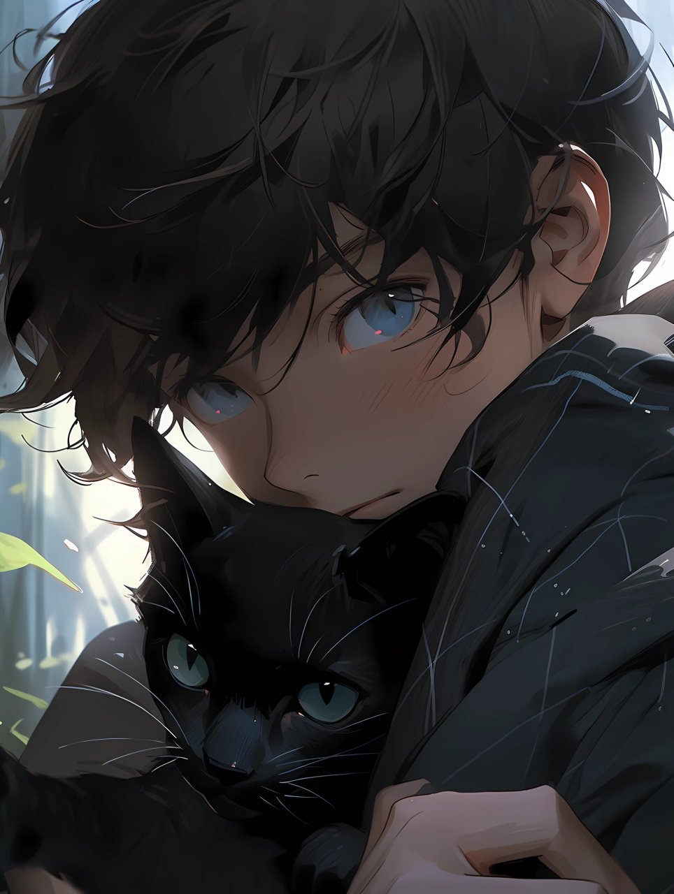 男生头像|猫与少年