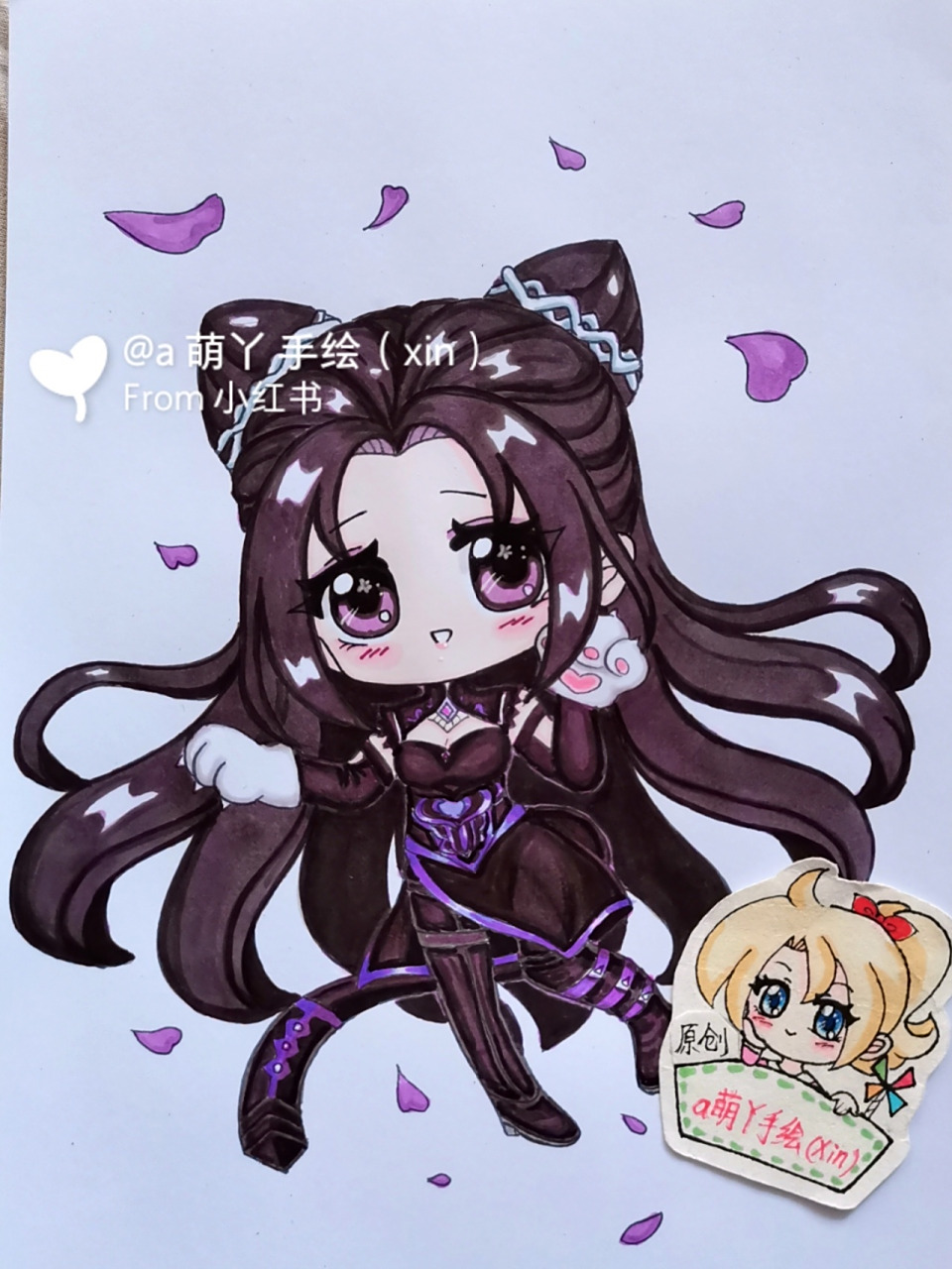 斗罗大陆朱竹清动漫线稿手绘简笔画画的日常 原创 原图参考: 网络图片